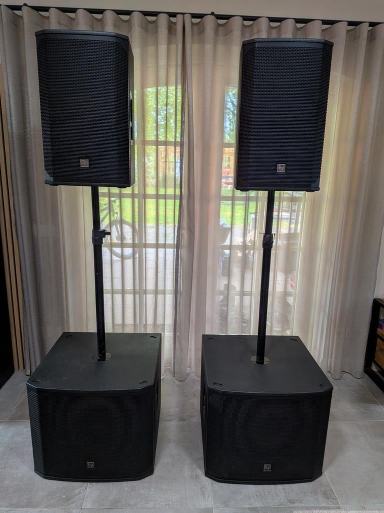 Electro Voice (EV) EKX passieve PA set, Overige typen, Zo goed als nieuw, 120 watt of meer, Ophalen