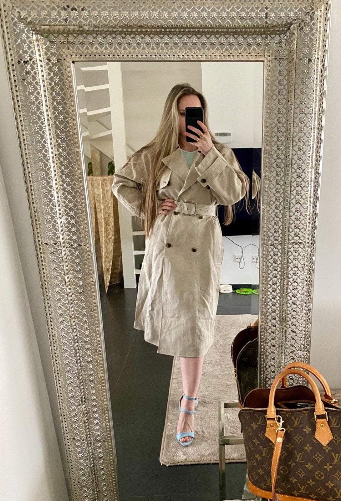 NIEUW Linnen beige trenchcoat jas Micheal Kors 36 S was €650, Kleding | Dames, Ophalen of Verzenden, Nieuw, Maat 36 (S), Beige