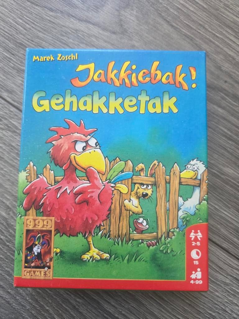 Jakkiebak! Gehakketak - Leuk spel voor het hele gezin, Vijf spelers of meer, Ophalen of Verzenden, Gebruikt, 999 Games