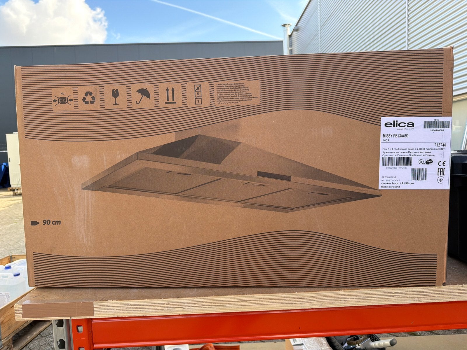 Elica Missy PB IX/A/90 Afzuigkap - Nieuw in doos, Onderbouw afzuigkap, Nieuw, Ophalen of Verzenden, Inbouw