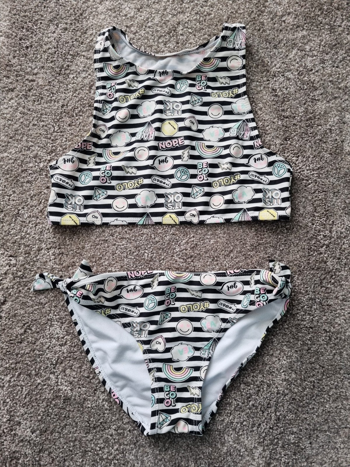 Bikini -- maat 158 - 164 / 12 - 14 jaar -- Zeeman, Kinderen en Baby's, Kinderkleding | Maat 158, Ophalen, Zeeman, Gebruikt, Meisje