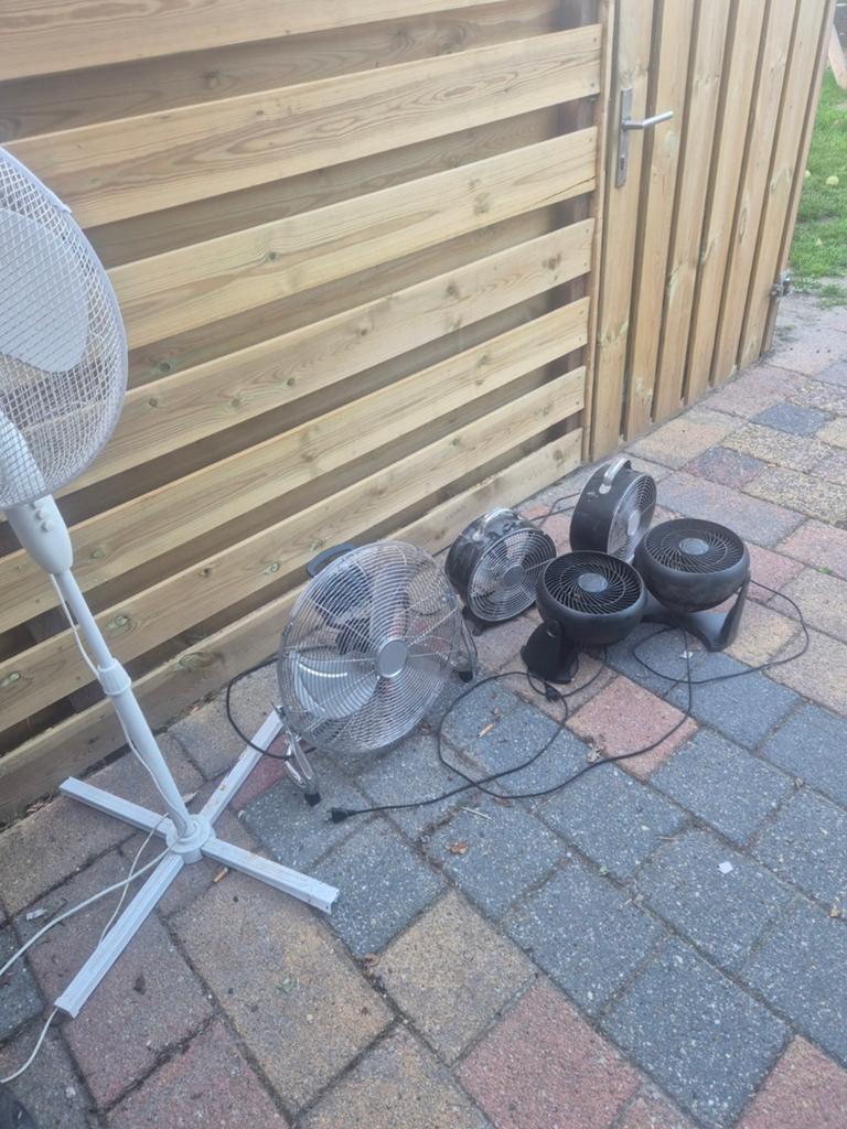 Diverse ventilatoren te koop - los of als set, Witgoed en Apparatuur, Ophalen of Verzenden, Gebruikt, Statiefventilator