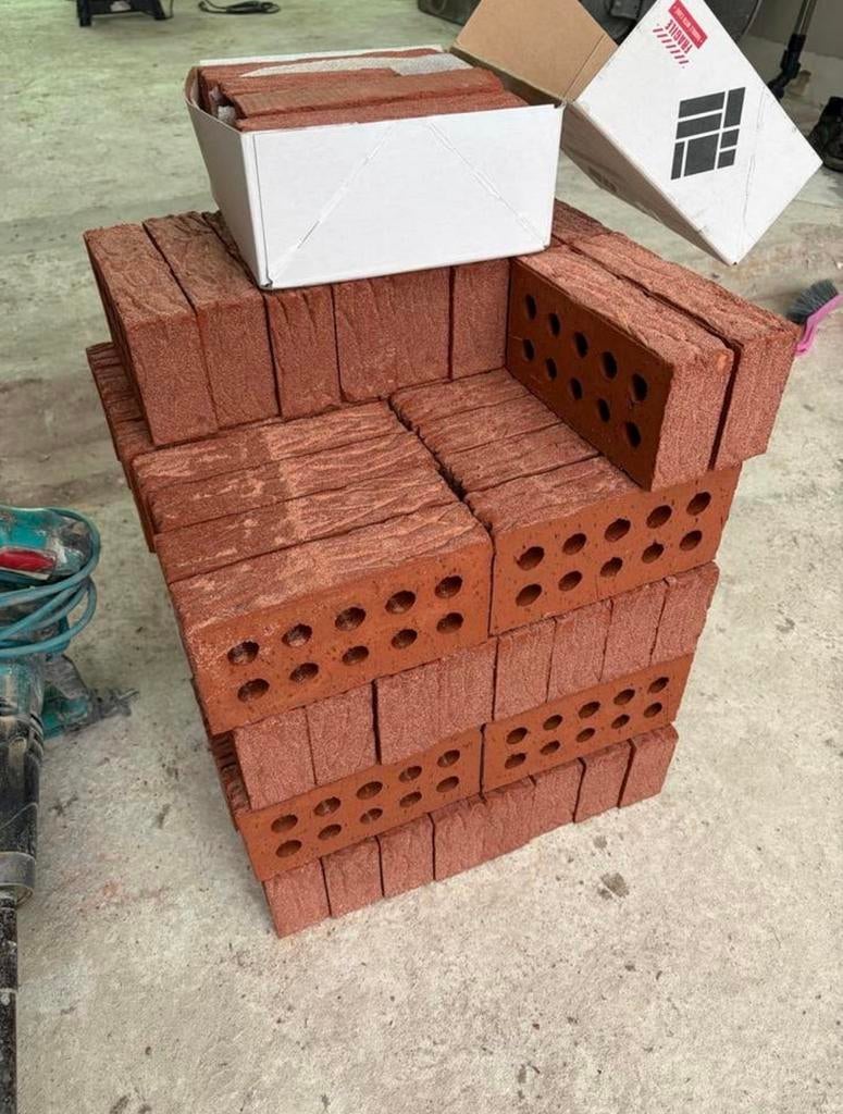 Bistro rode grofzand bakstenen van Strating - ca. 150 stuks, Ophalen, Nieuw, Bakstenen
