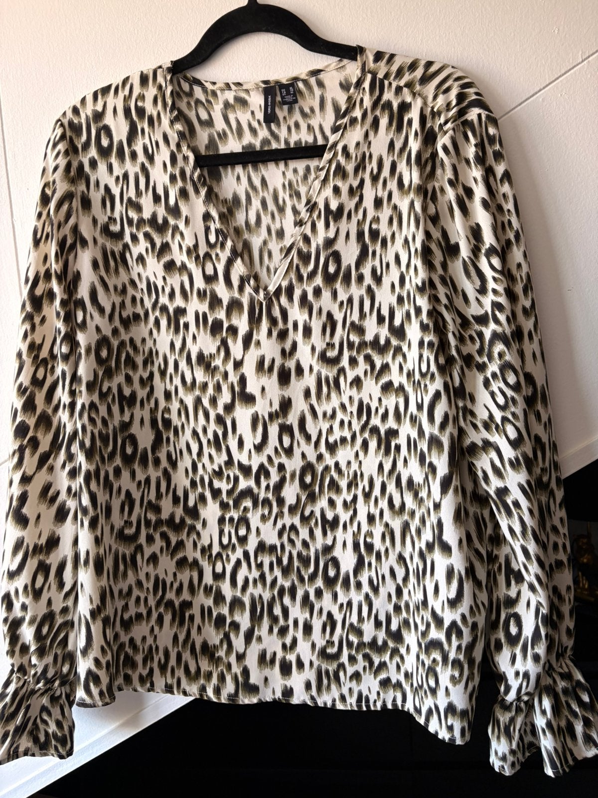 Vero Moda Blouse met Luipaardprint - Maat XL, Kleding | Dames, Blouses en Tunieken, Gedragen, Maat 42/44 (L), Overige kleuren