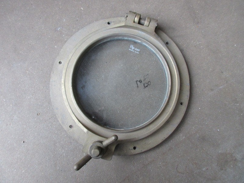 Patrijspoort 31 cm van messing ZGAN, Ophalen, Zo goed als nieuw, Overige typen