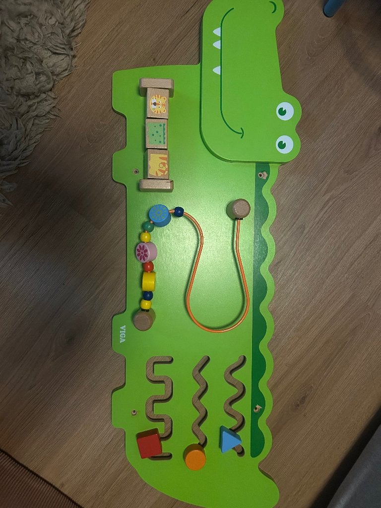 Houten speelwandbord krokodil, Ophalen, Gebruikt, Overige typen