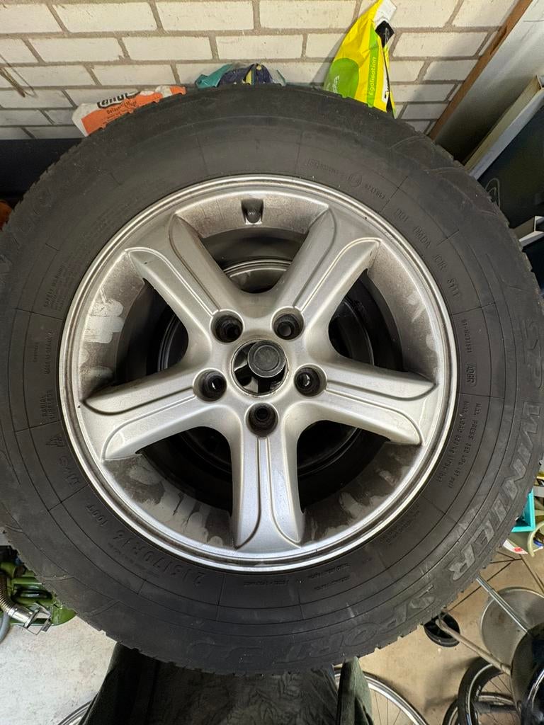 4 Winterbanden met velgen hyundai IX35, Ophalen, Gebruikt