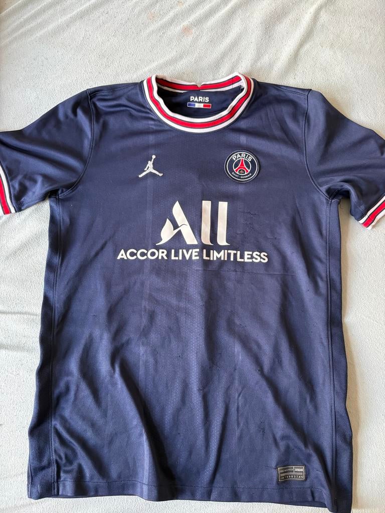 PSG Jordan Sergio Ramos Thuisshirt Maat XL, Ophalen of Verzenden, Zo goed als nieuw, Maat 56/58 (XL), Blauw