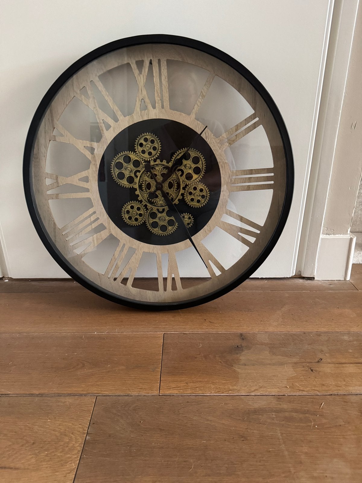 Grote wandklok, Huis en Inrichting, Woonaccessoires | Klokken, Ophalen, Zo goed als nieuw, Wandklok