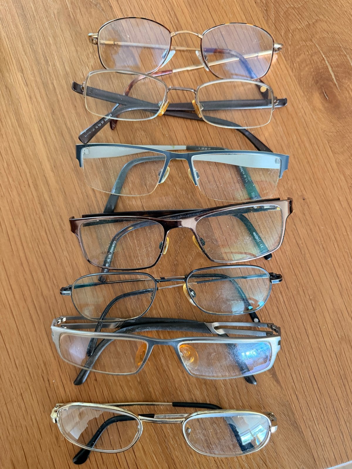 Diverse brillen - Monturen zonder glazen 7 stuks, Overige merken, Gebruikt, Overige kleuren, Ophalen of Verzenden