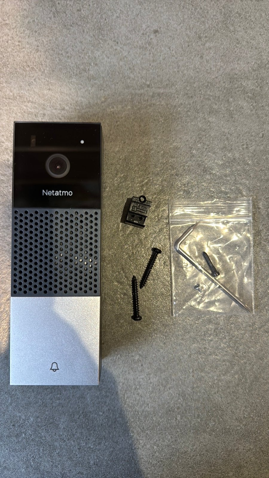 Netatmo slimme video deurbel, Ophalen of Verzenden, Bewegingsdetectiesensor, Gebruikt, Bedraad