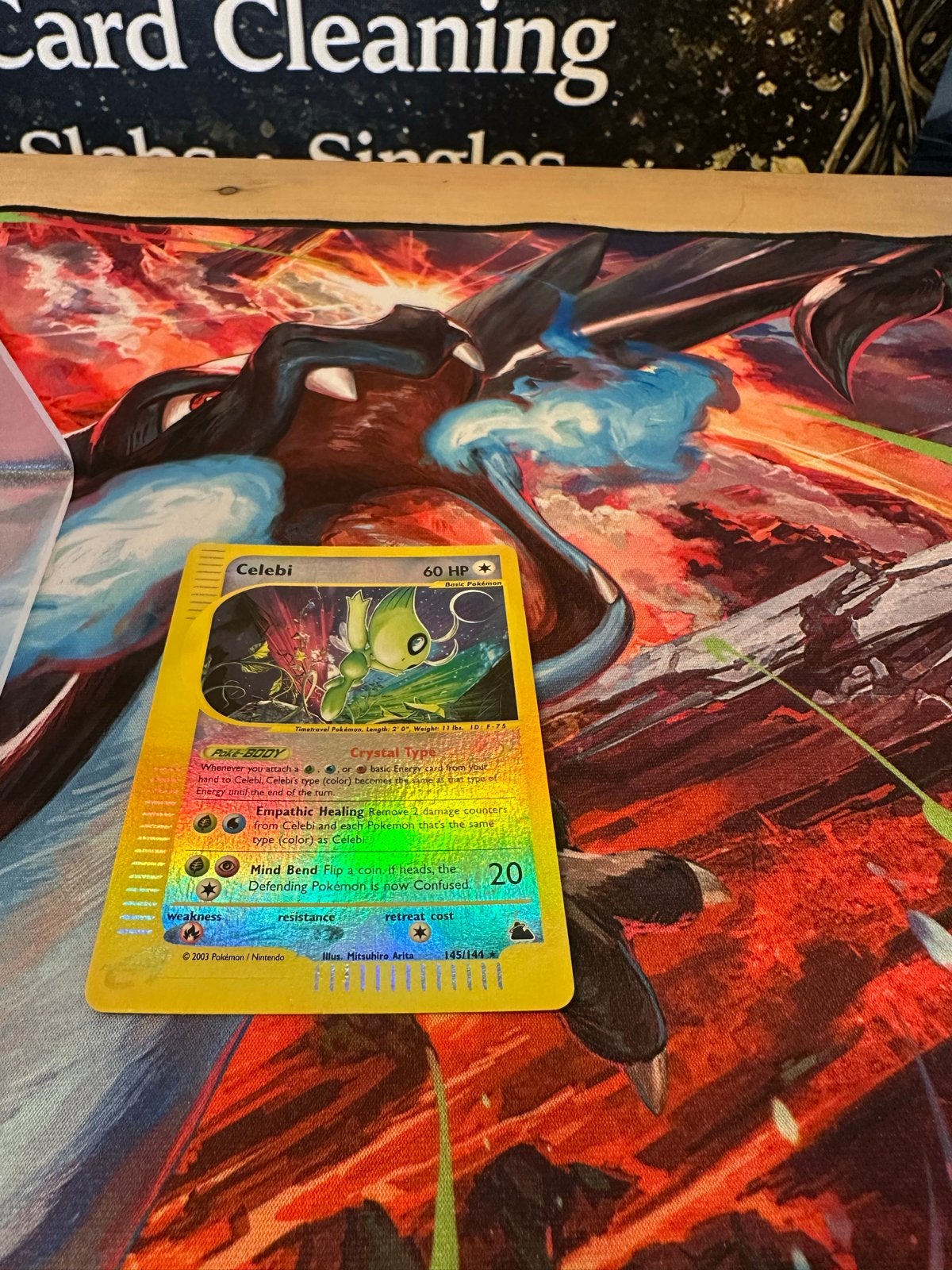 Celebi 145/144 Skyridge Holo Pokemon Kaart, Ophalen, Zo goed als nieuw, Losse kaart, Foil
