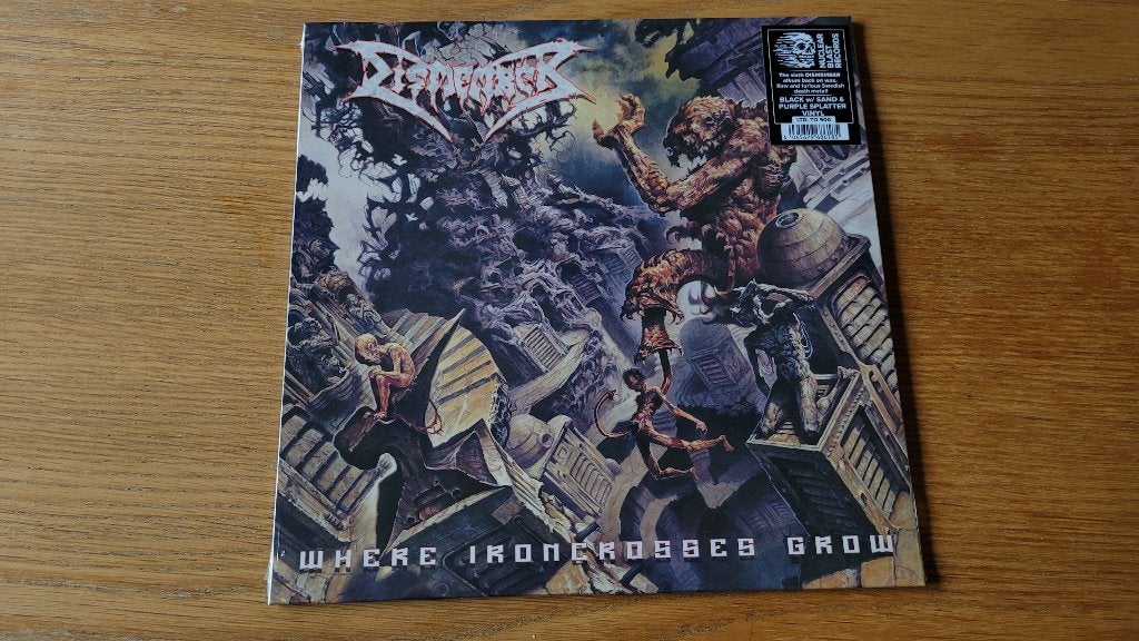 Dismember - Where Iron Crosses Grow (LP, Black, w/Sand & Pur, Ophalen of Verzenden, Nieuw in verpakking