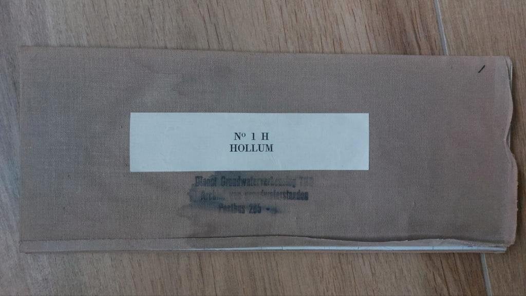 1H / Hollum met Ameland en Ballum Stafkaart uit 1971, Ophalen of Verzenden, 1800 tot 2000, Landkaart, Zo goed als nieuw