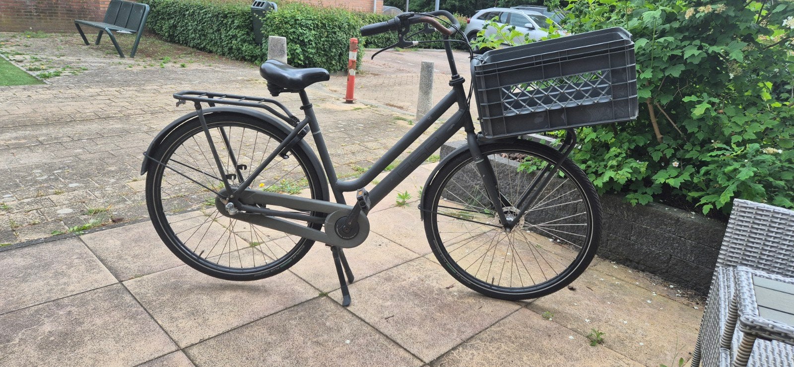 Fiets BSP 28 inch grijs, Fietsen en Brommers, Ophalen, Gebruikt, Overige merken, Versnellingen