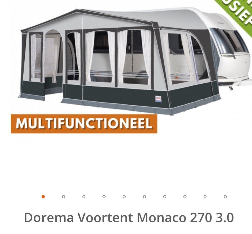 Z.g.a.n. Dorema Monaco omloopmaat 11, Caravans en Kamperen, Voortenten en Luifels, Ophalen of Verzenden, Zo goed als nieuw