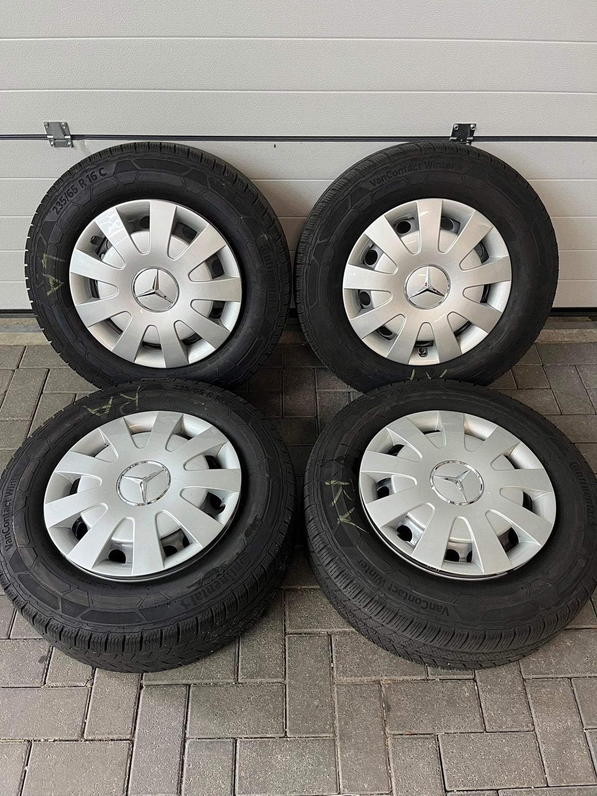 Originele Mercedes Sprinter 16 inch 4S set – Continental, Auto-onderdelen, Banden en Velgen, Bestelwagen, 16 inch, Banden en Velgen