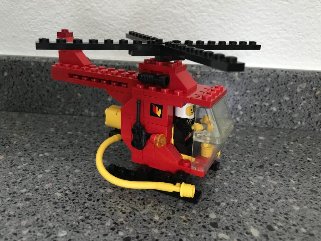 LEGO Brandweer Helikopter 6685 (vintage) - compleet, Verzenden, Gebruikt