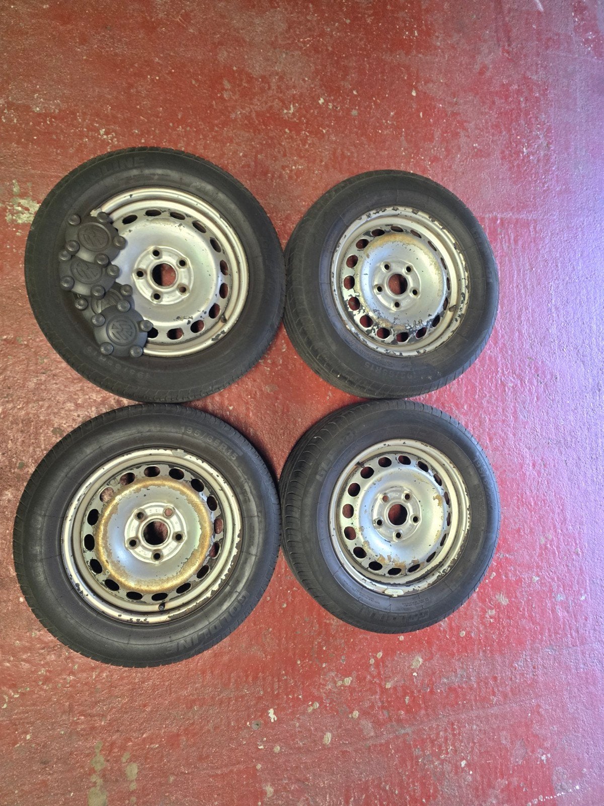 3 sets winterwielen & 1 Set winterbanden, Ophalen, 16 inch, Banden en Velgen, 205 mm