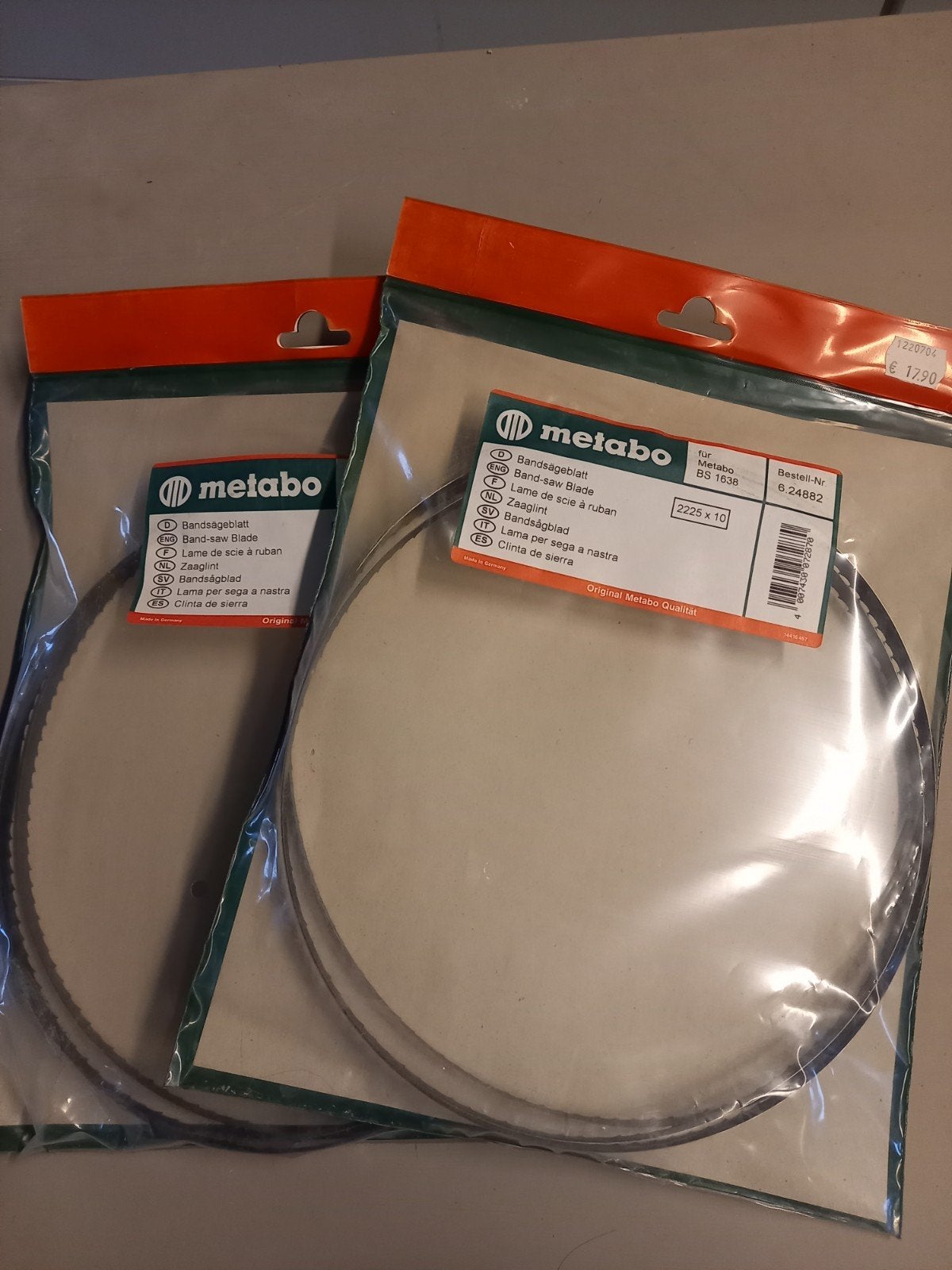 Metabo Lintzaagblad 2225 x 10 mm voor BS 1638 2 stuks, Doe-het-zelf en Verbouw, Gereedschap | Zaagmachines, 70 mm of meer, Nieuw
