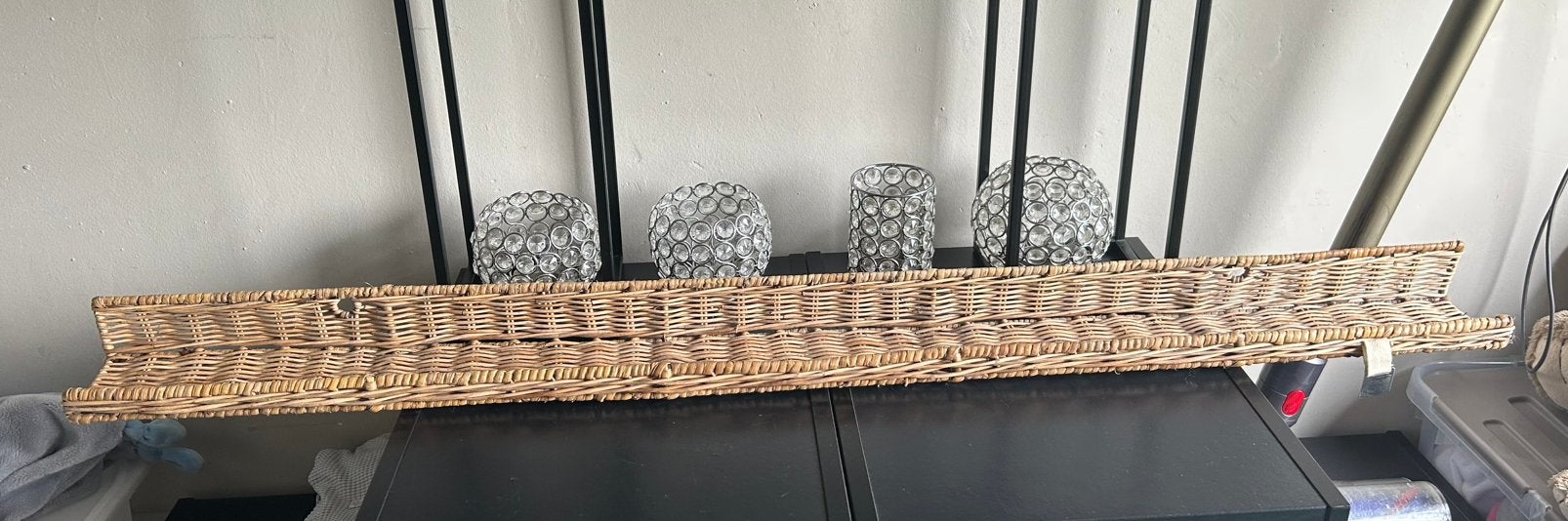 Riviera maison rustic rattan wand plankje, Ophalen of Verzenden, Zo goed als nieuw