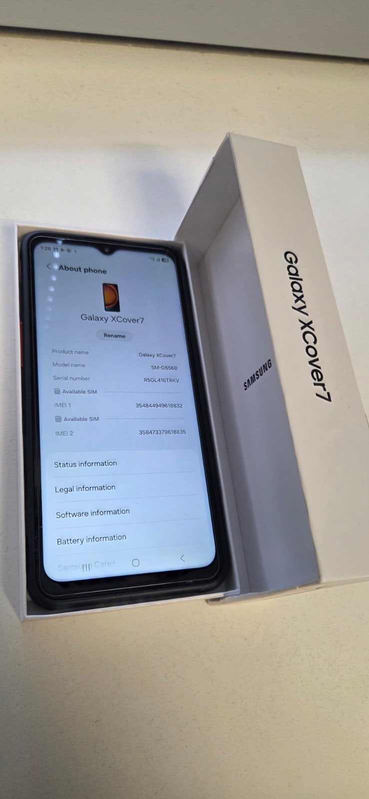 Samsung Galaxy XCover7 Enterprise Edition 128 GB -  Nieuw, Overige modellen, Nieuw, Ophalen of Verzenden, Zonder simlock