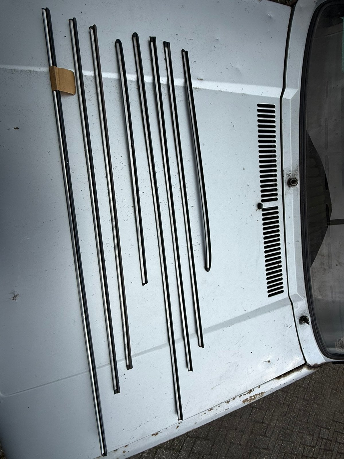 Sierlijstenset zwart/chrome vw golf 1 4-drs., Ophalen, Nieuw
