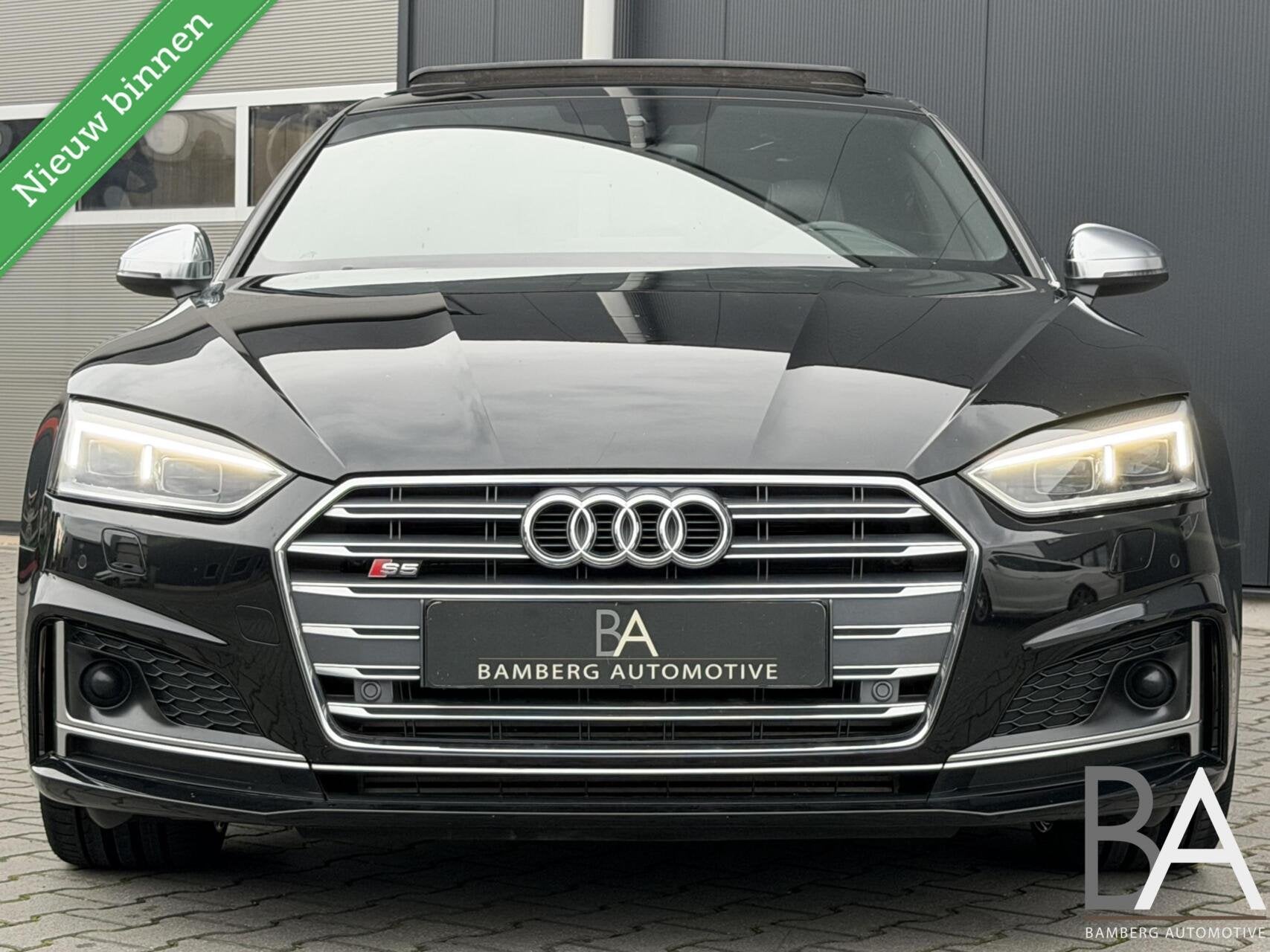 Audi S5 3.0 TFSI Quattro |Pano|RS-zetel|massage|carbon, Dealer onderhouden, Gebruikt, 2995 cc, Met garantie (alle)