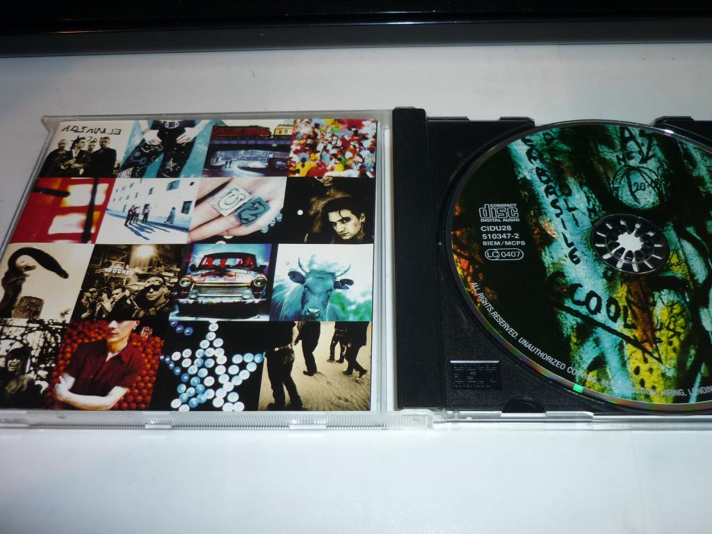 U2 de cd achtung baby cidu28 - 510347-2, Verzenden, Zo goed als nieuw, Poprock