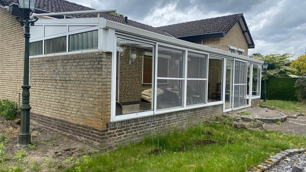 Bijna gratis: Grote serre met schuifdeuren, Tuin en Terras, Overkappingen, Zo goed als nieuw, Serre, Ophalen