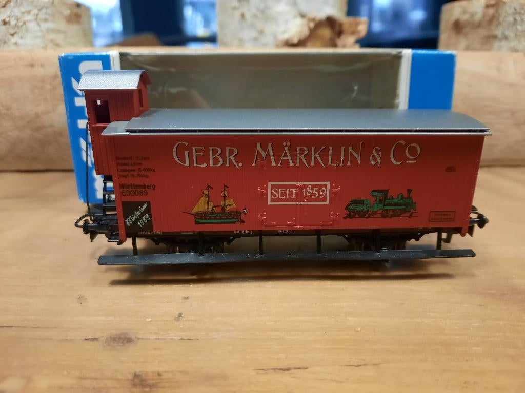 [ W2842 ] Marklin H0 - Museumwagen 1989, Wisselstroom, Wagon, Ophalen of Verzenden, Zo goed als nieuw