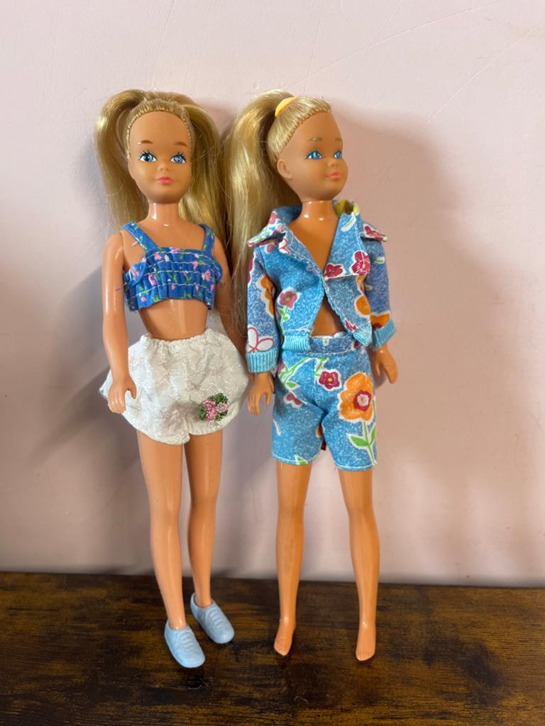 Vintage Skipper poppen Mattel  - set van 2, Ophalen of Verzenden, Gebruikt, Barbie