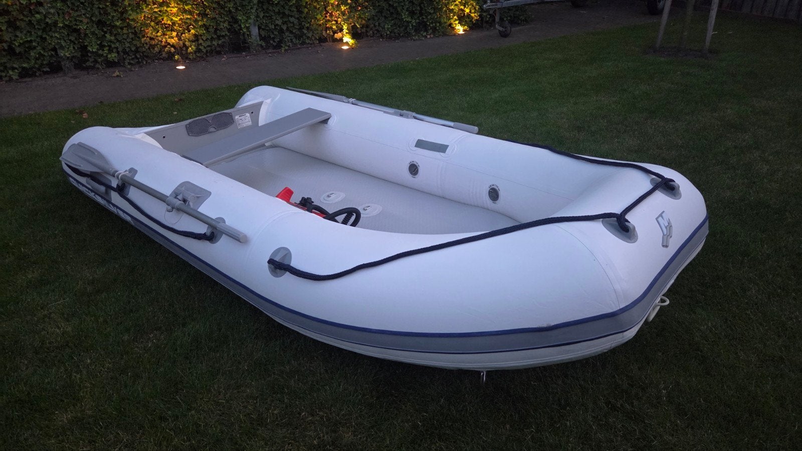 Rubberboot Quicksilver 340 Airdeck, Watersport en Boten, Rubberboten, Ophalen, 15 pk, Zo goed als nieuw, 2 m