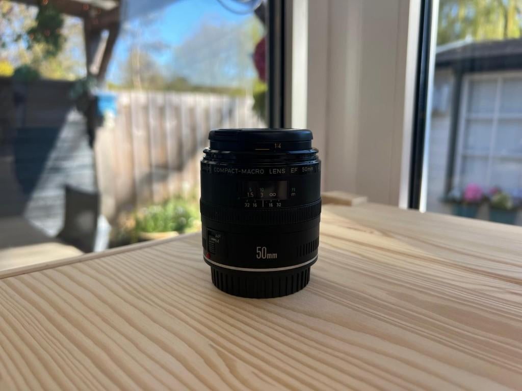 Canon EF 50mm F2.5 Macro lens, Audio, Tv en Foto, Fotografie | Lenzen en Objectieven, Ophalen of Verzenden, Gebruikt, Macrolens