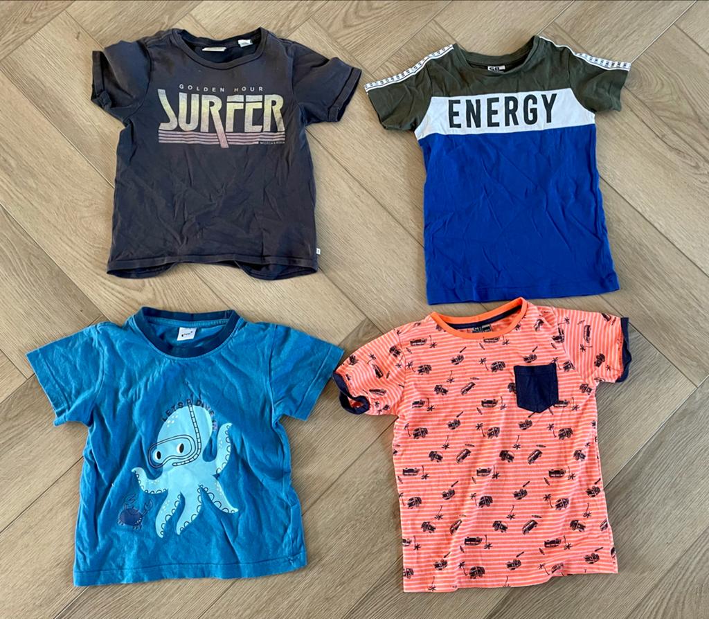 Jongens T-shirt pakket maat 104 (4 stuks), Kinderen en Baby's, Ophalen of Verzenden, Gebruikt, Jongen, Shirt of Longsleeve