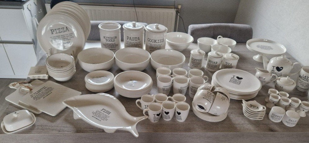 Grote set Riverdale servies - zo goed als nieuw, Ophalen, Zo goed als nieuw, Porselein, Overige stijlen