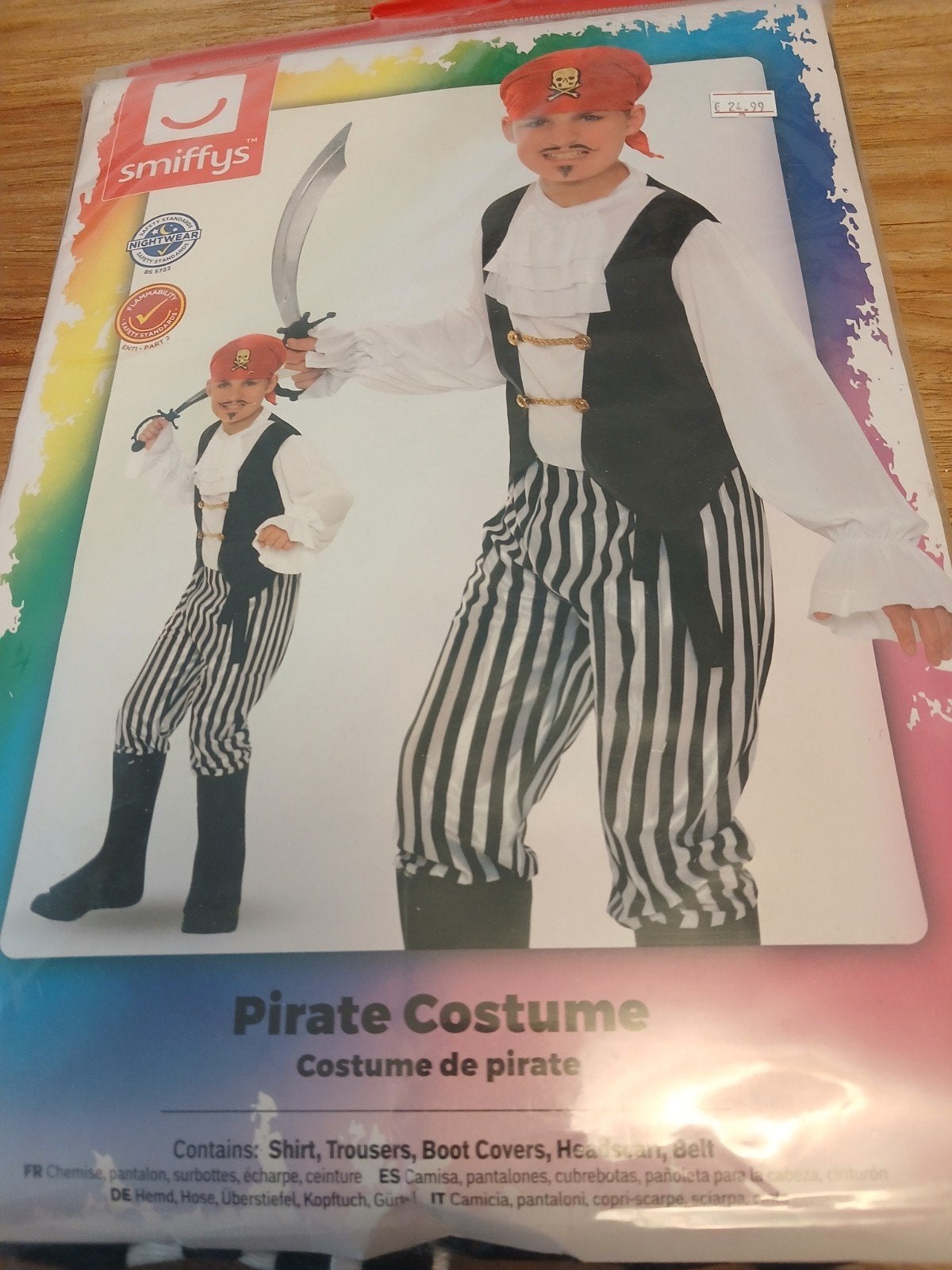 Smiffys Piratenkostuum voor kinderen - Nieuw in verpakking, Ophalen of Verzenden, Nieuw, 122 t/m 128, Jongen of Meisje
