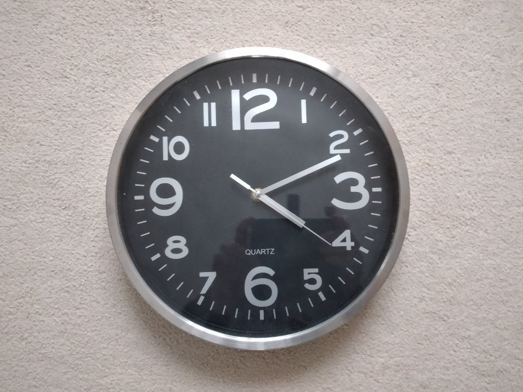 Klok Quartz, Ophalen, Wandklok, Analoog, Werkt op batterijen