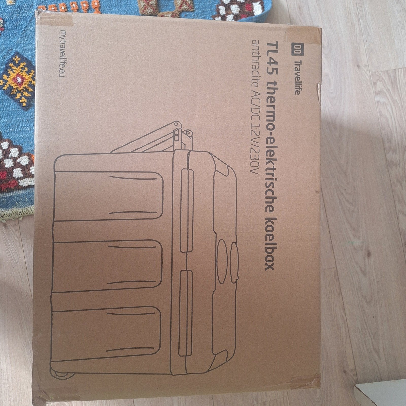 Travellife TL45 thermo-elektrische koelbox, antraciet, Ophalen of Verzenden, Nieuw, Koelbox, Elektrisch