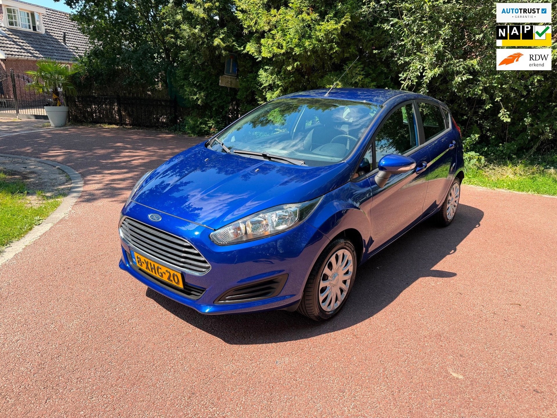 Ford Fiesta 1.0 Style / Navi / Airco / Aux / NAP / Apk / 5d, Auto's, Euro 5, 525 kg, Blauw, 23 km/l