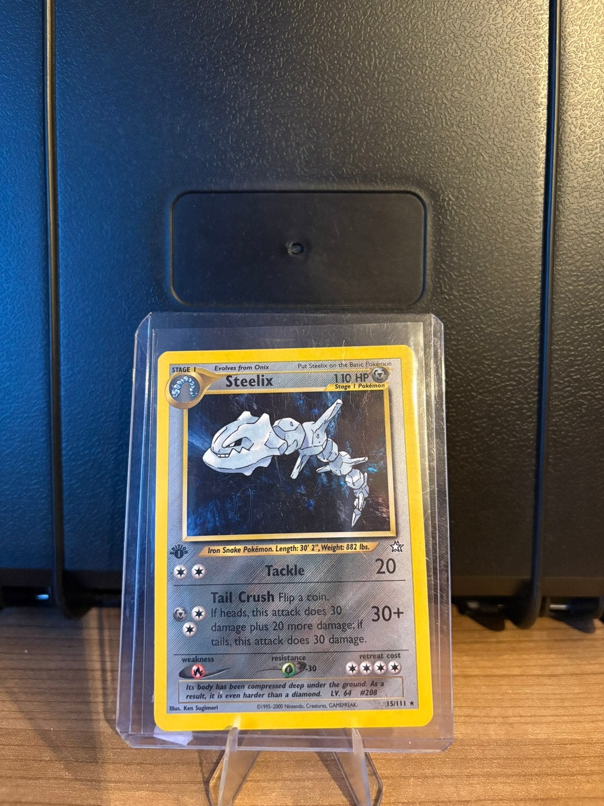 Steelix #15 Neo Genesis 1st Edition Near Mint, Ophalen of Verzenden, Zo goed als nieuw