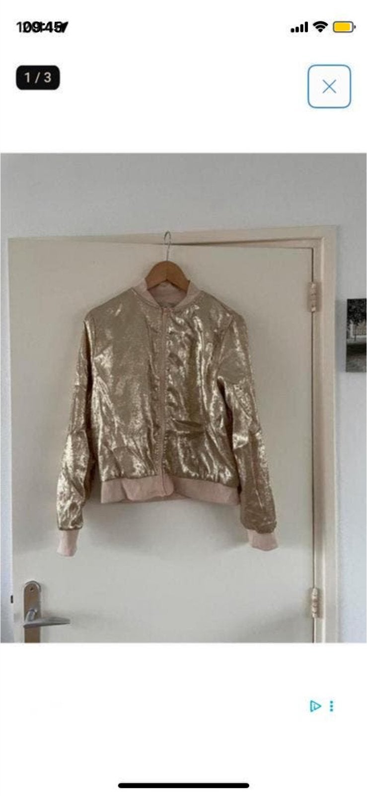 NIEUW Goudkleurig Jack gevoerd maat38, Ophalen, Nieuw, Maat 38/40 (M), Goud