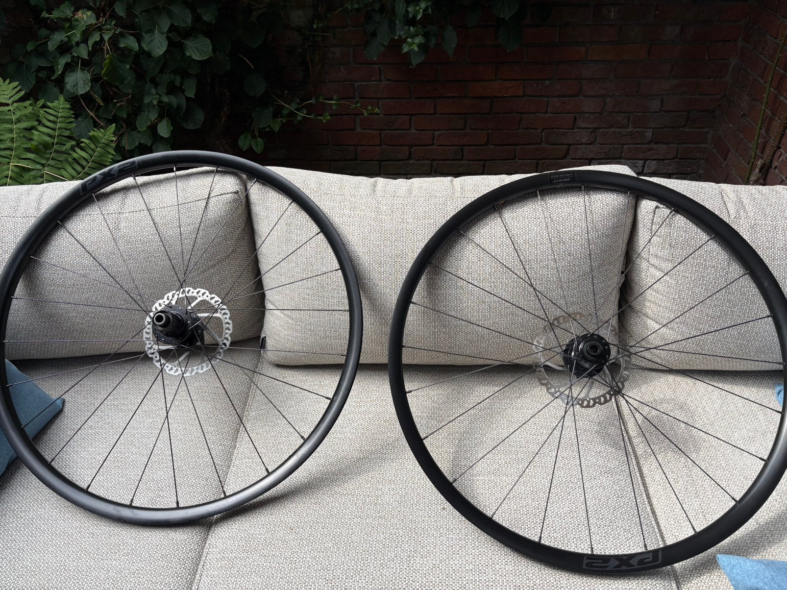 Giant PX-2 Gravel wielset, Tubeless Ready, Incl. remschijven, Gebruikt, Aluminium, Racefiets, Ophalen