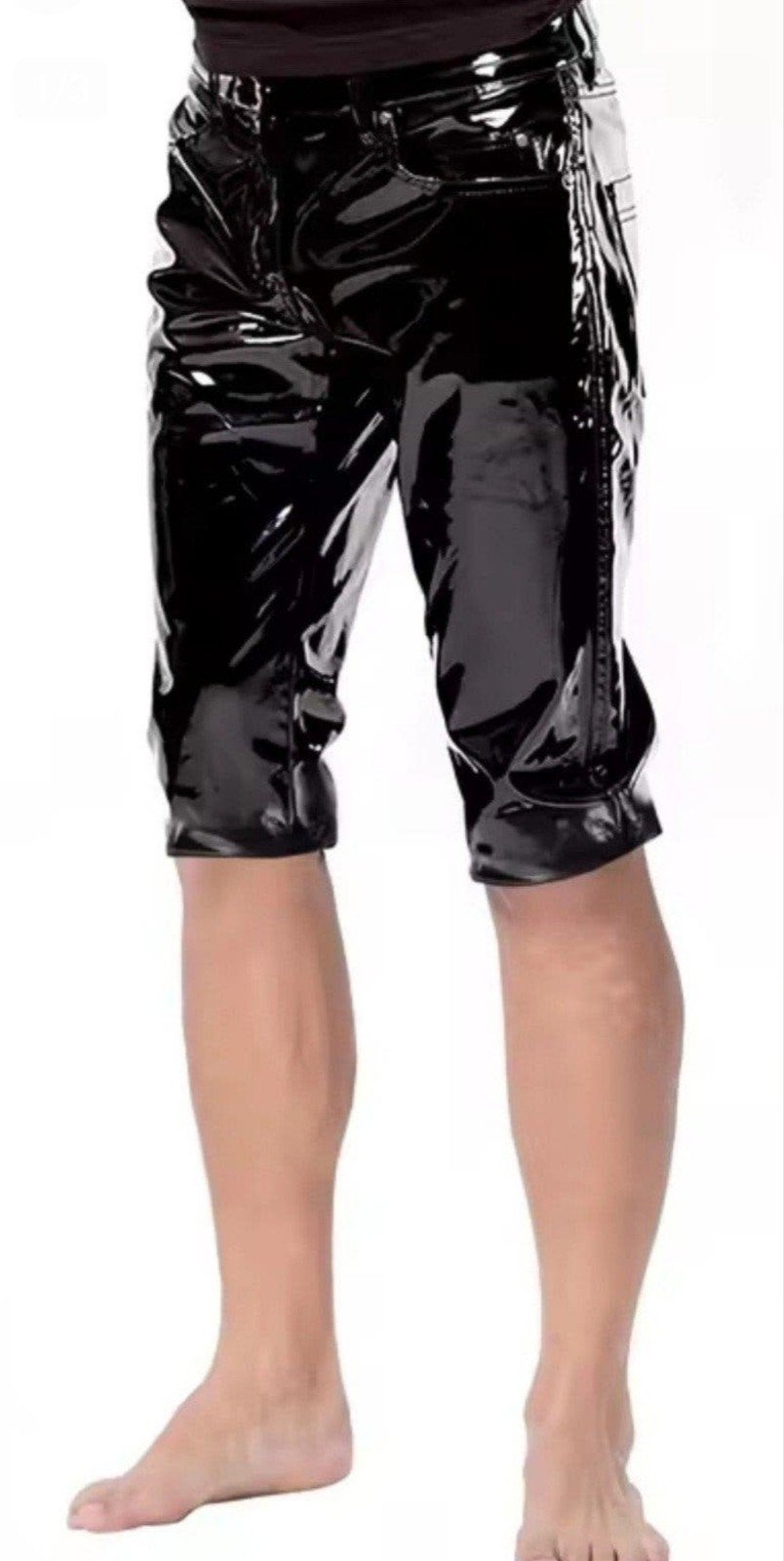 Mooie Knielengte Lak Broek, tm XXL, Verzenden, Nieuw, Zwart