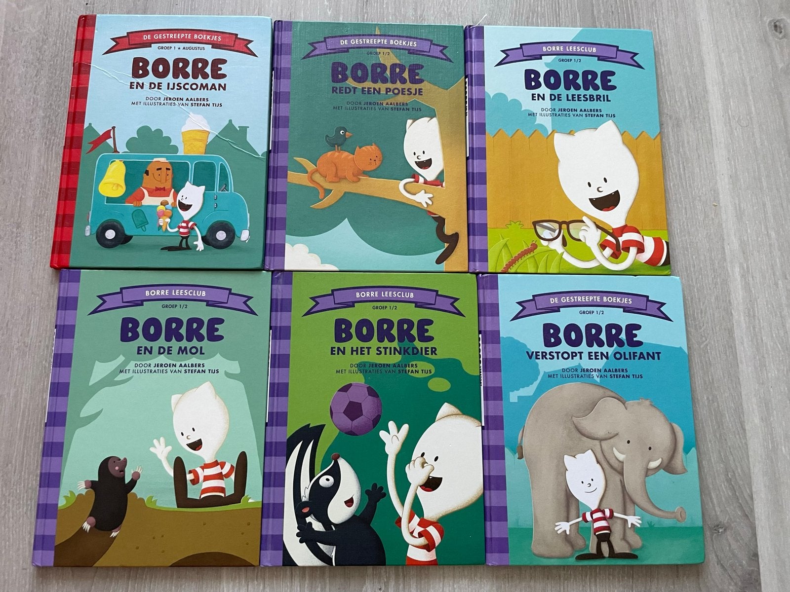 6x Borre kinderboeken voorlezen Groep 1/2, Boeken, Ophalen of Verzenden, Zo goed als nieuw, Fictie algemeen