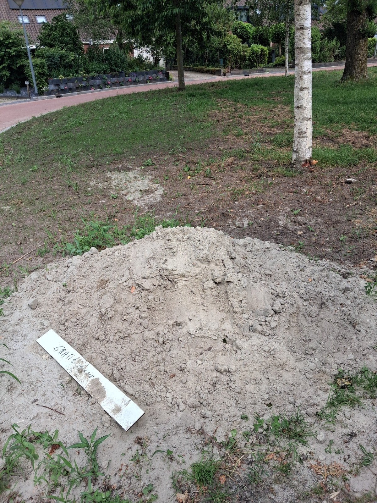 Gratis zand ophalen, Ophalen, Nieuw