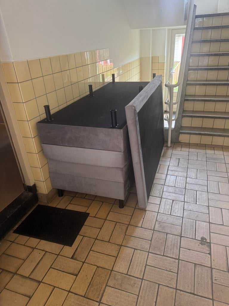 Bed met opbergruimte., Huis en Inrichting, Slaapkamer | Bedden, Ophalen, Gebruikt, Tweepersoons, 140 cm