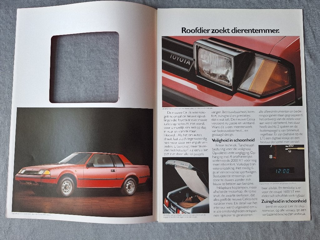 Brochure TOYOTA CELICA - 1982 Belgie / NL., Verzenden, Zo goed als nieuw, Toyota