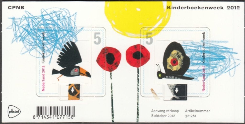 Nederland NVPH 2999 blok Kinderboekenweek 2012 postfris, Postzegels en Munten, Postzegels | Nederland, Verzenden, Na 1940, Postfris