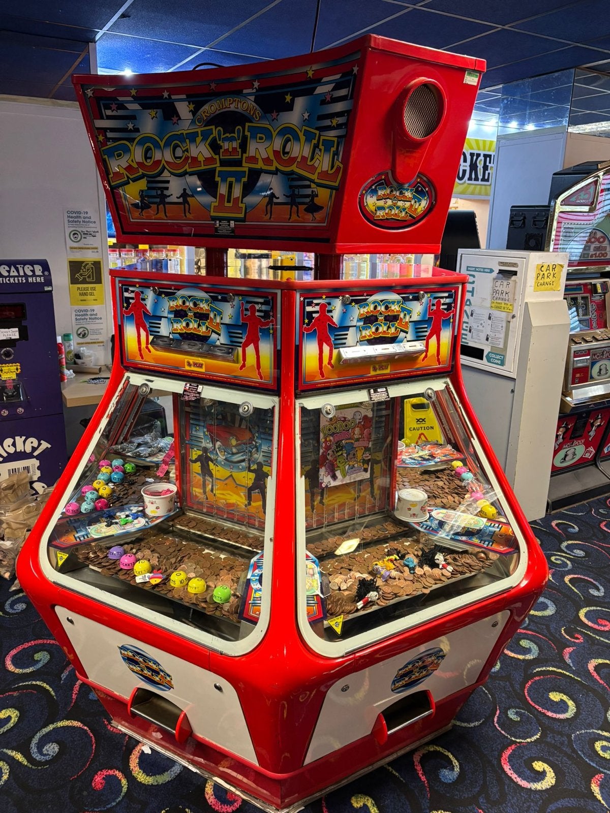 Rock 'n Roll Pusher - Compleet met alles erop en eraan, Overige munten, Ophalen of Verzenden, Gebruikt, Met sleutels